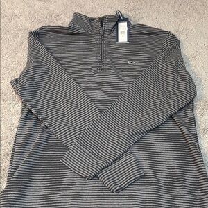 Men's Striped Gray Sweater